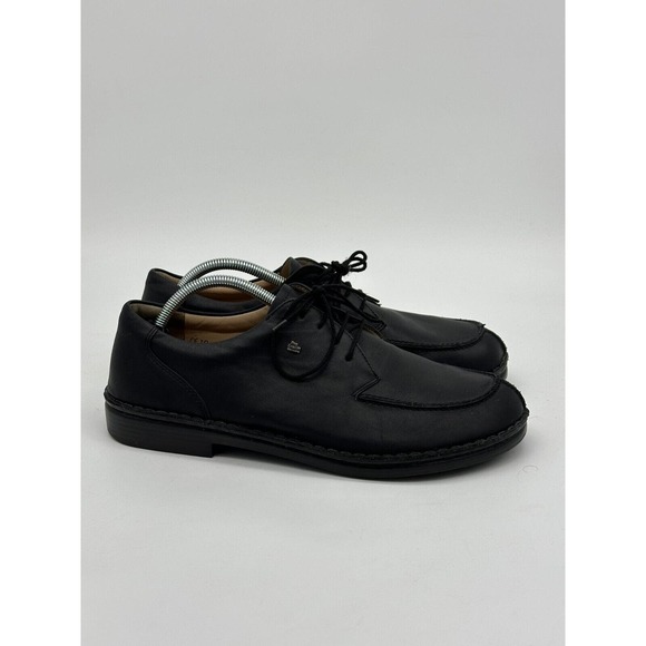 Finn Comfort‎ Shoes Mens 10 Black Oxford Leather Lace Up Round Toe Work Comfort main image 5